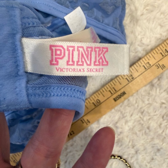 Victoria's Secret Blue fairy Floral Lace coquette Bralette XL - Picture 5 of 7